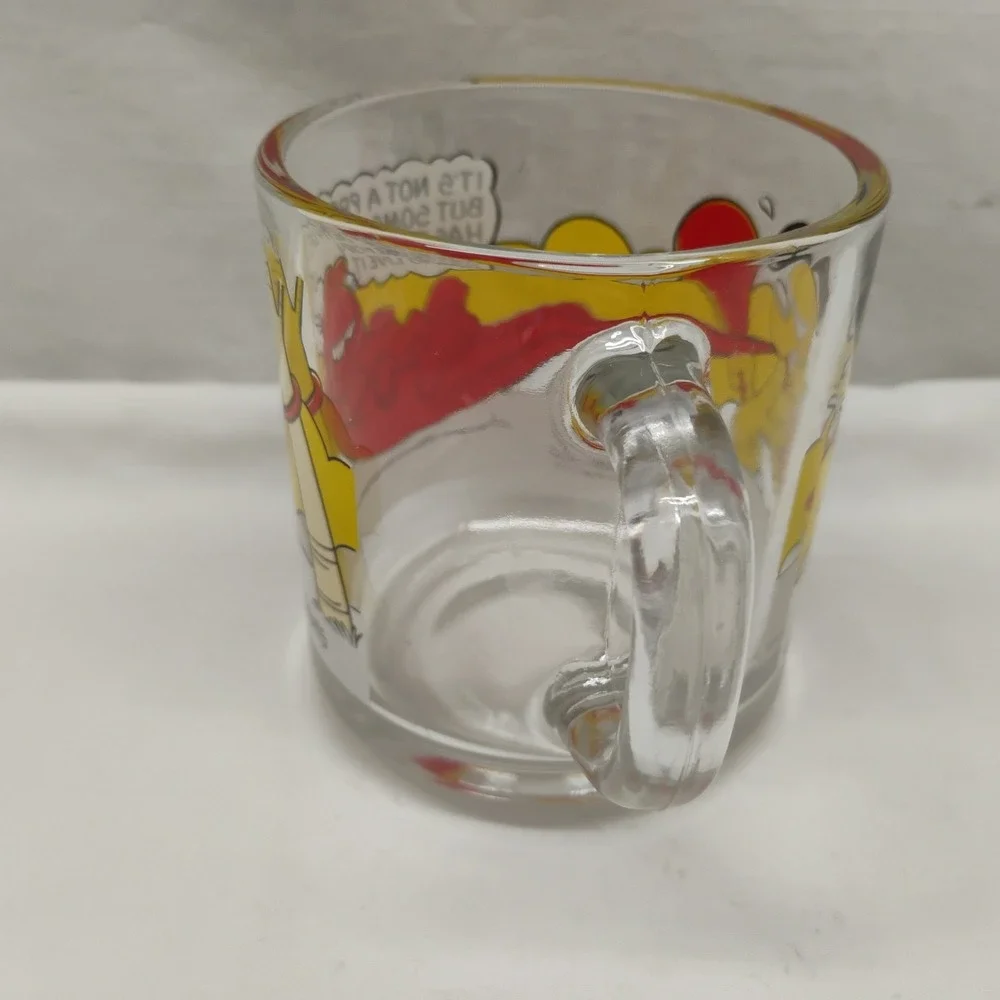 1978 McDonalds Garfield Glass Coffee Cup Mug It's Not A Pretty Life Hammock Odie